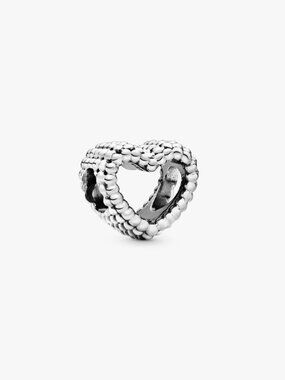 Pandora Beaded Open Heart Charm